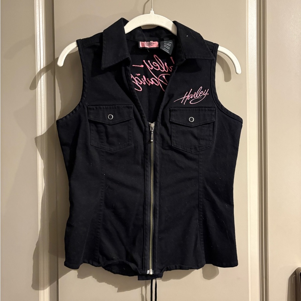 Harley-Davidson Black Sleeveless Vest